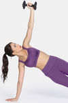 Zelocity High Impact Quick Dry Sports Bra - Sunset Purple — thumbnail 4